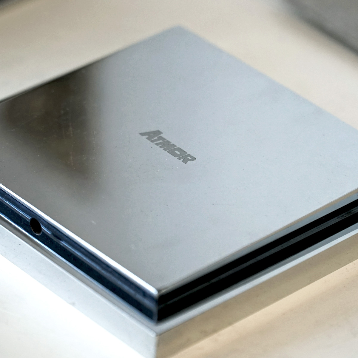 Phễu thoát sàn đồng mạ chrome 10x10cm ATMOR AH051