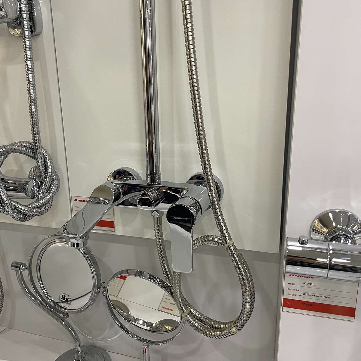 Bộ vòi sen cây nóng lạnh ATMOR AT4382
