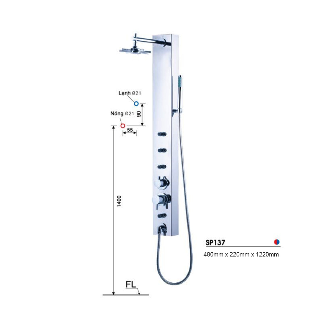 Sen thuyền nóng lạnh Caesar SP137