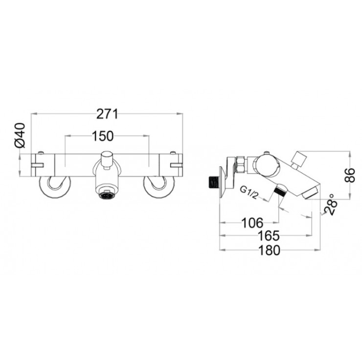 Bản vẽ kỹ thuật vòi sen nhiệt độ caesar TS 617