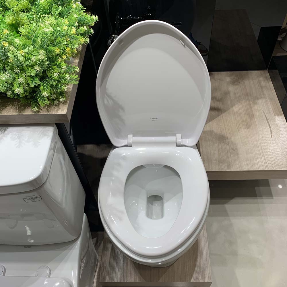 Bồn cầu đặt sàn Caesar CP1333 nắp thường (van xả trực tiếp)