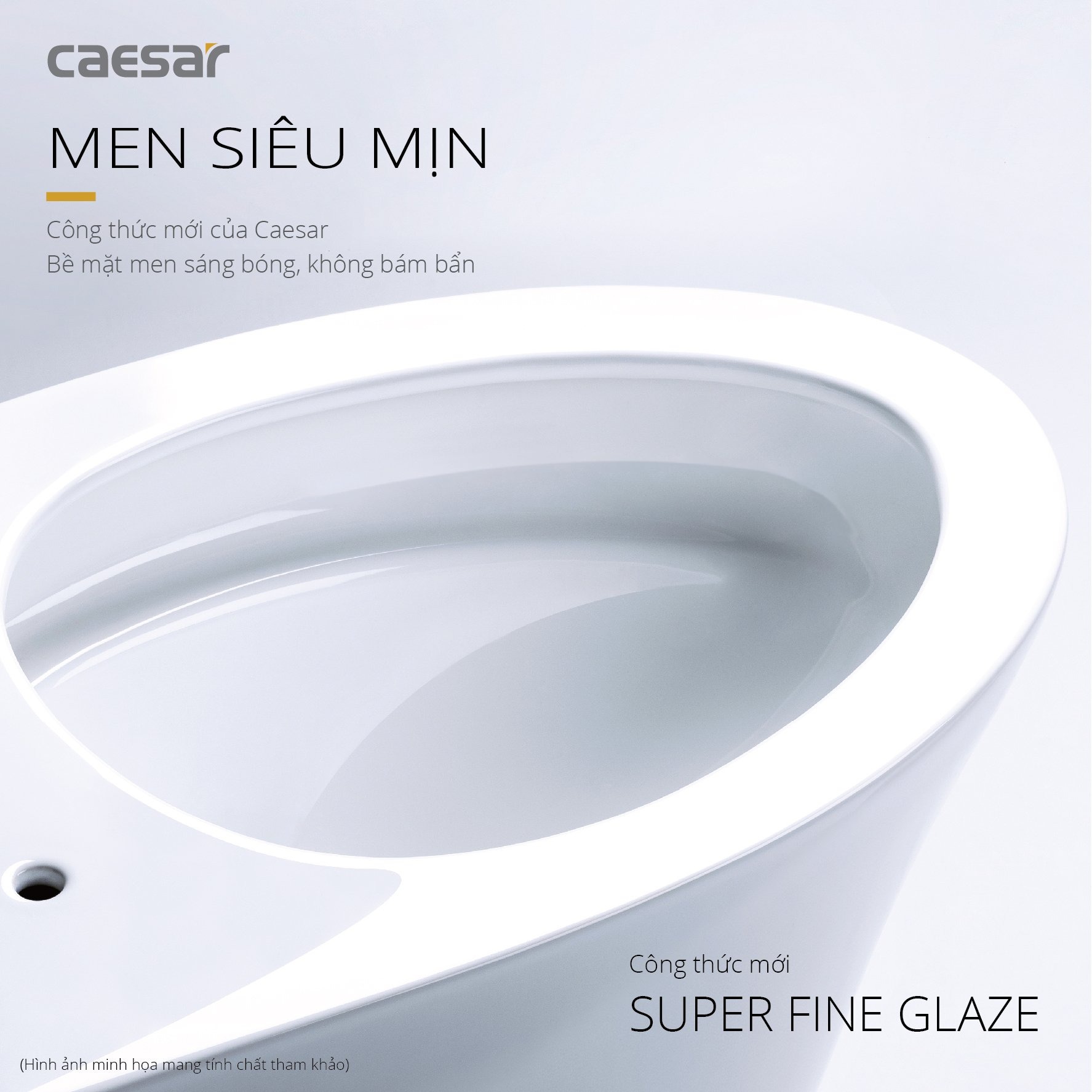 Bồn cầu 2 khối Caesar CD1320 nắp đóng êm