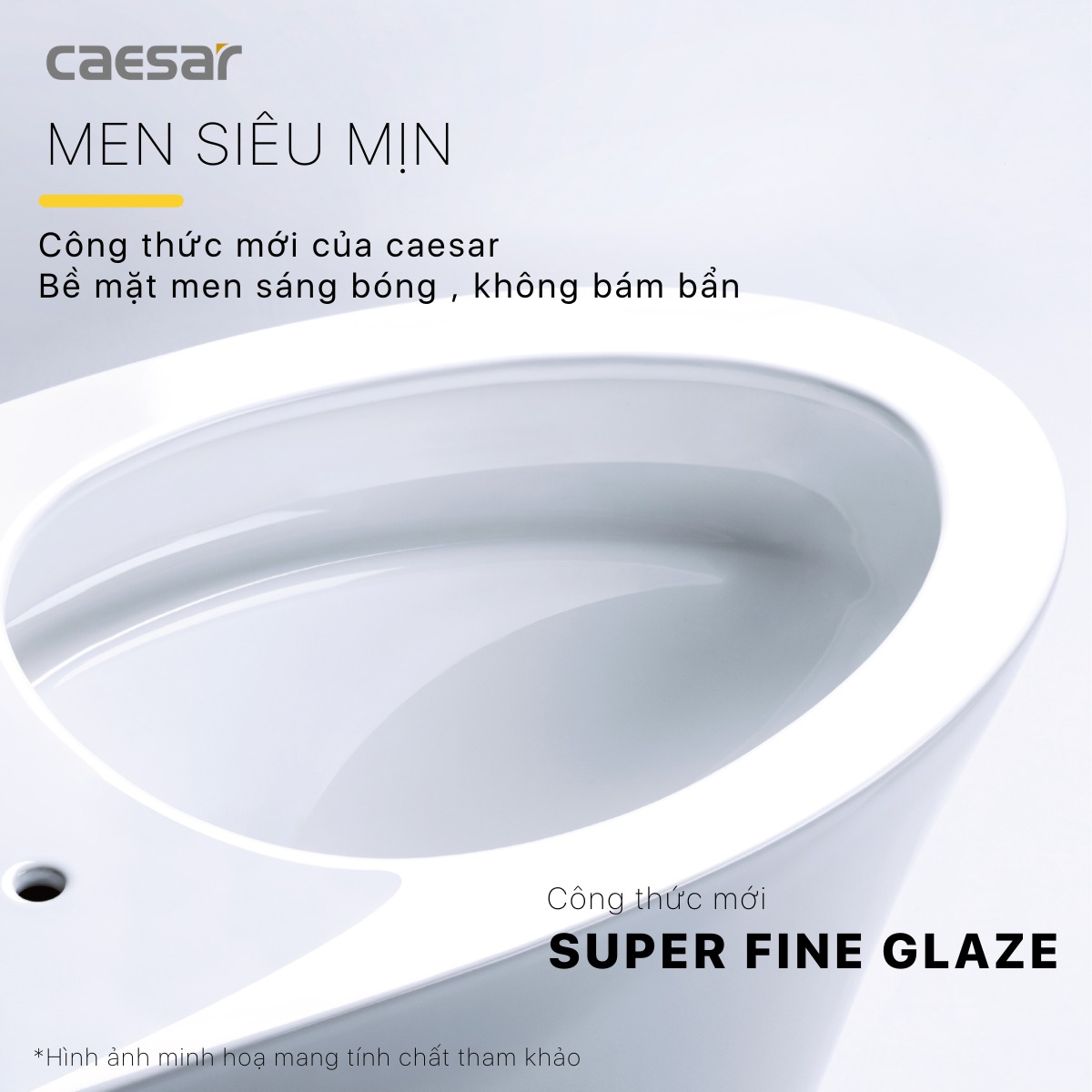 Bồn cầu 2 khối Caesar CD1340 nắp đóng êm