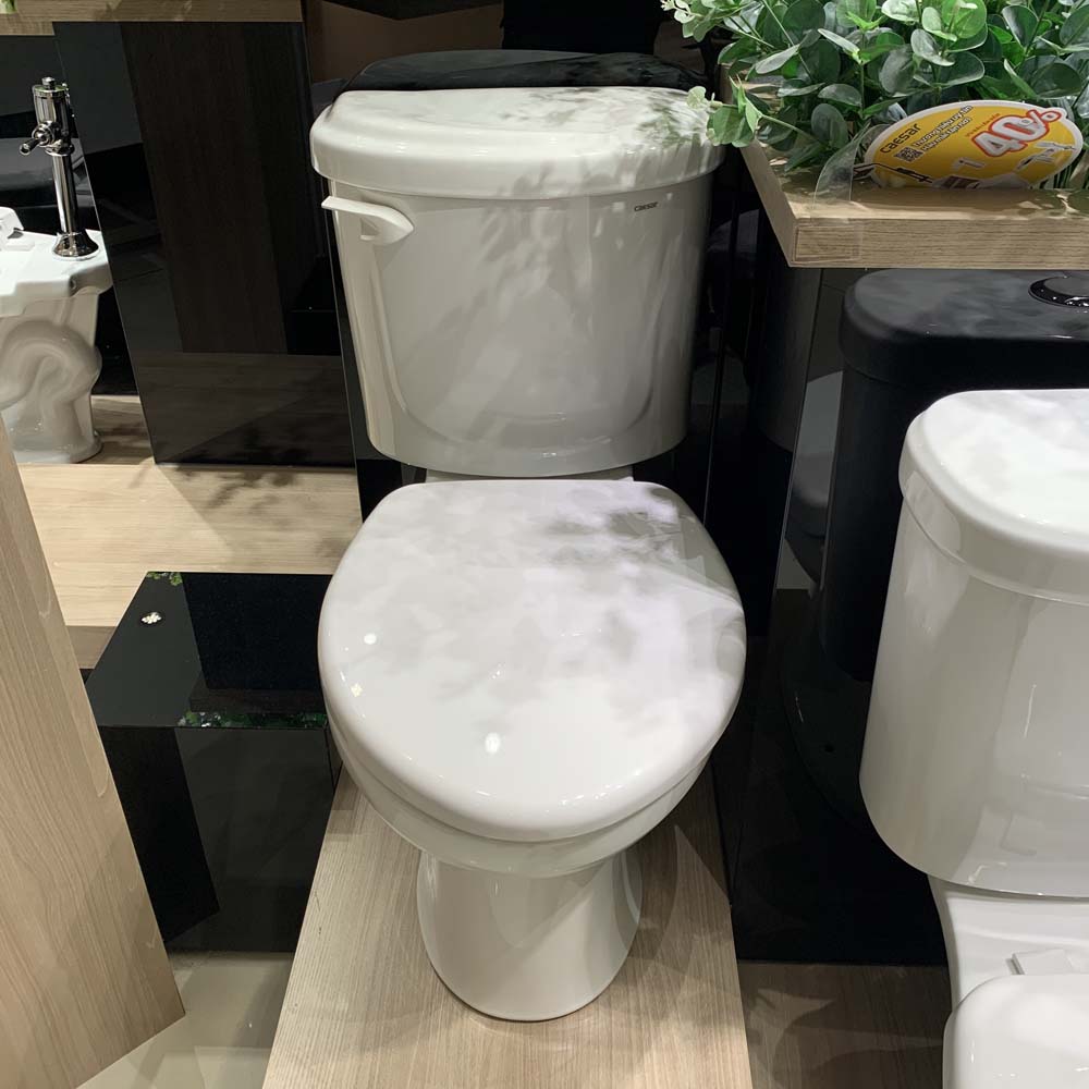 Bồn cầu 2 khối Caesar CPT1332 nắp thường