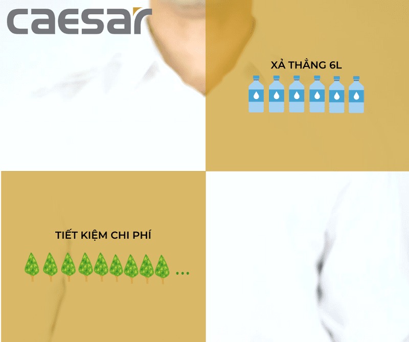 Bồn cầu xí xổm Caesar CT1250