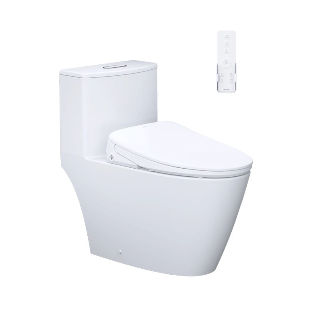 Bồn cầu 1 khối nắp điện tử Caesar C1363F+TAF710H