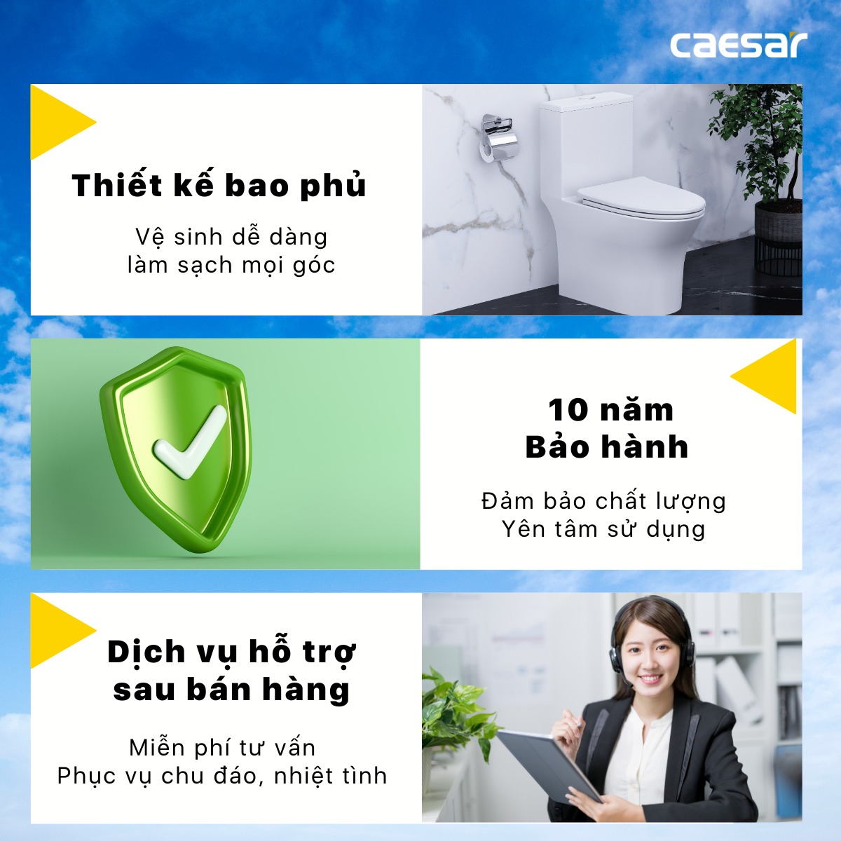 Bồn cầu 1 khối nắp điện tử Caesar C1391F + TAF400H (C1391+TAF400H)