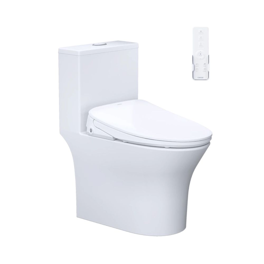 Bồn cầu 1 khối nắp điện tử Caesar C1391F+TAF710H
