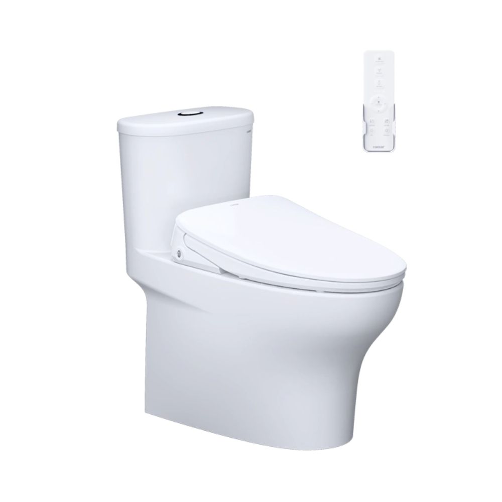 Bồn cầu 1 khối nắp điện tử Caesar C1394F+TAF710H