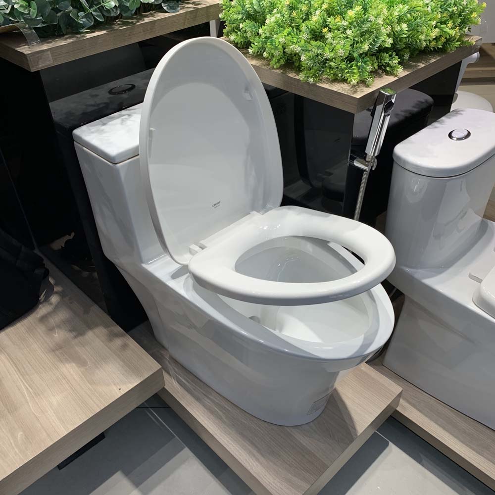 Bồn cầu 1 khối Caesar C1356 (CD1356) nắp đóng êm