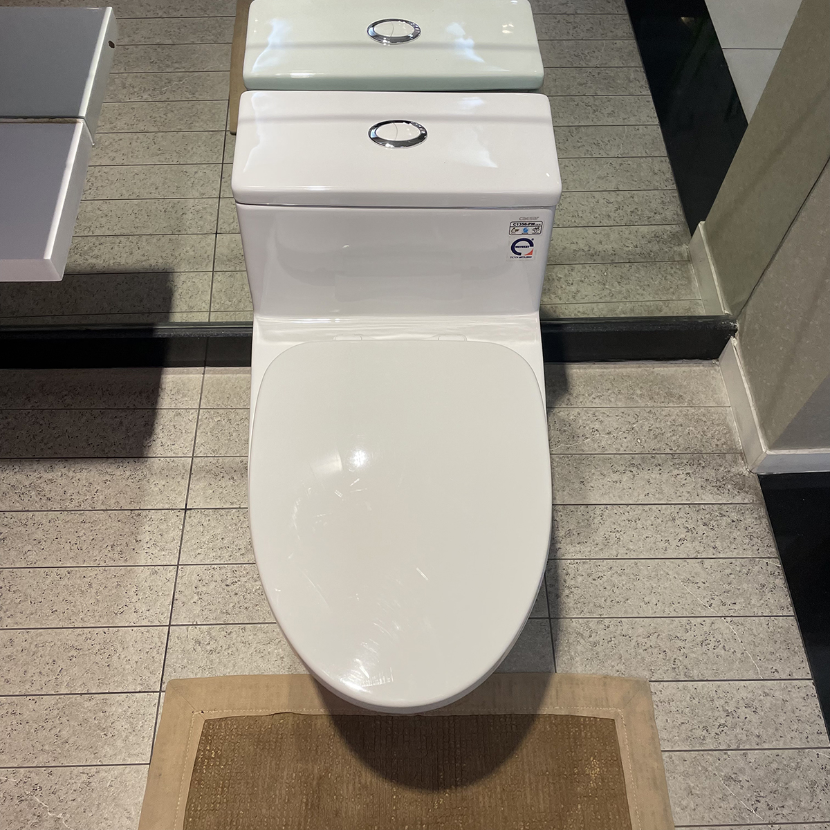 Bồn cầu 1 khối Caesar C1356 (CD1356) nắp đóng êm