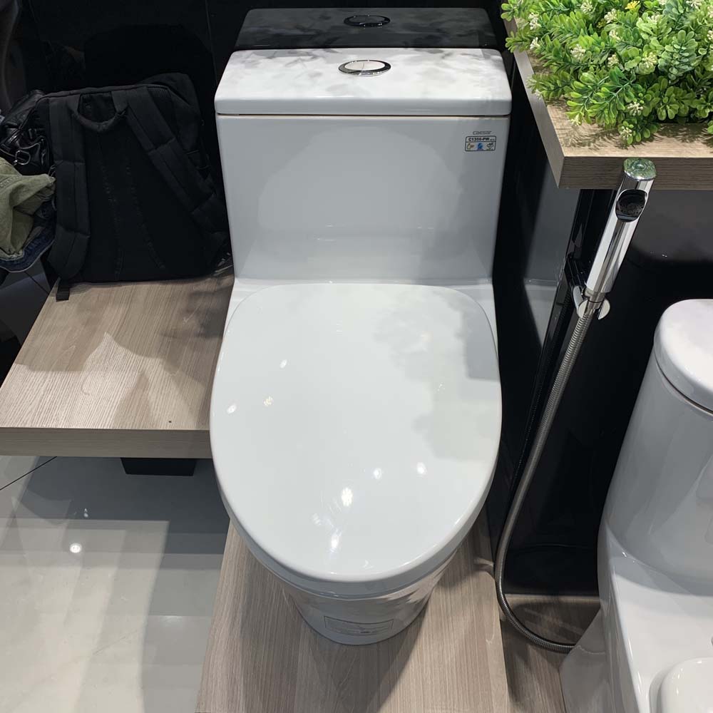 Bồn cầu 1 khối Caesar C1356 (CD1356) nắp đóng êm
