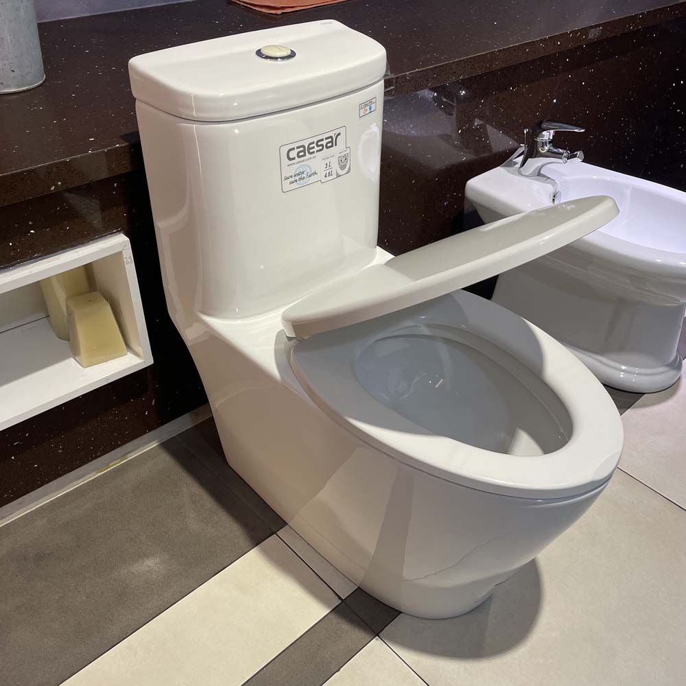 Bồn cầu 1 khối Caesar C1364 (CD1364) nắp đóng êm