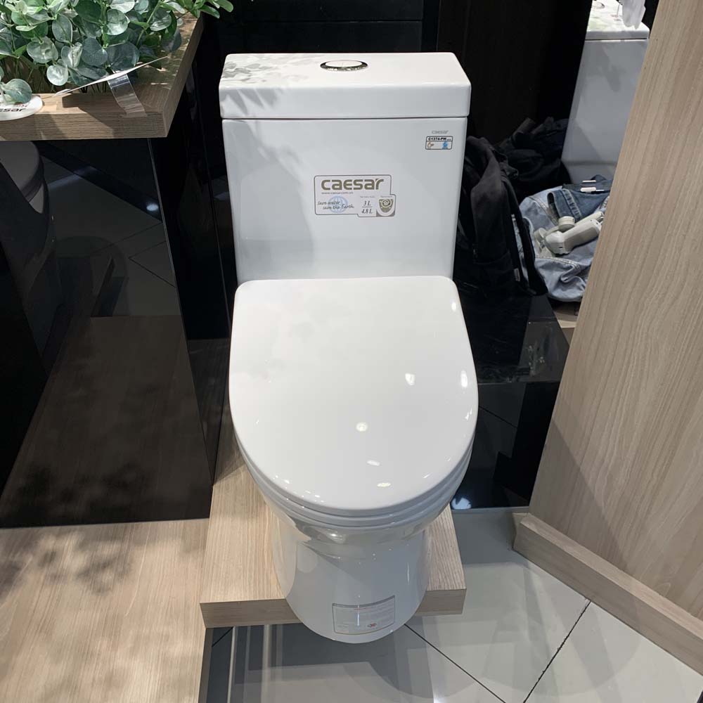 Bồn cầu 1 khối Caesar C1374 (CD1374) nắp đóng êm