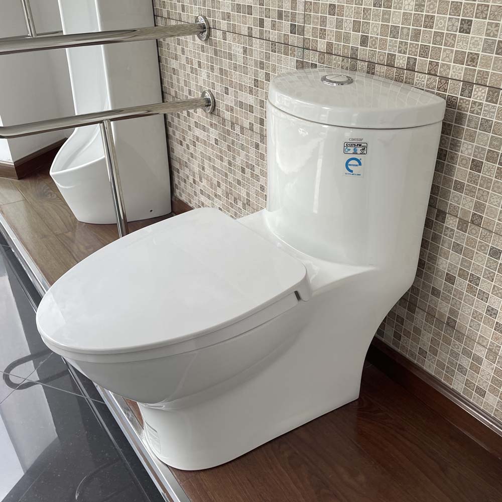 Bồn cầu 1 khối Caesar C1375 (CD1375) nắp đóng êm