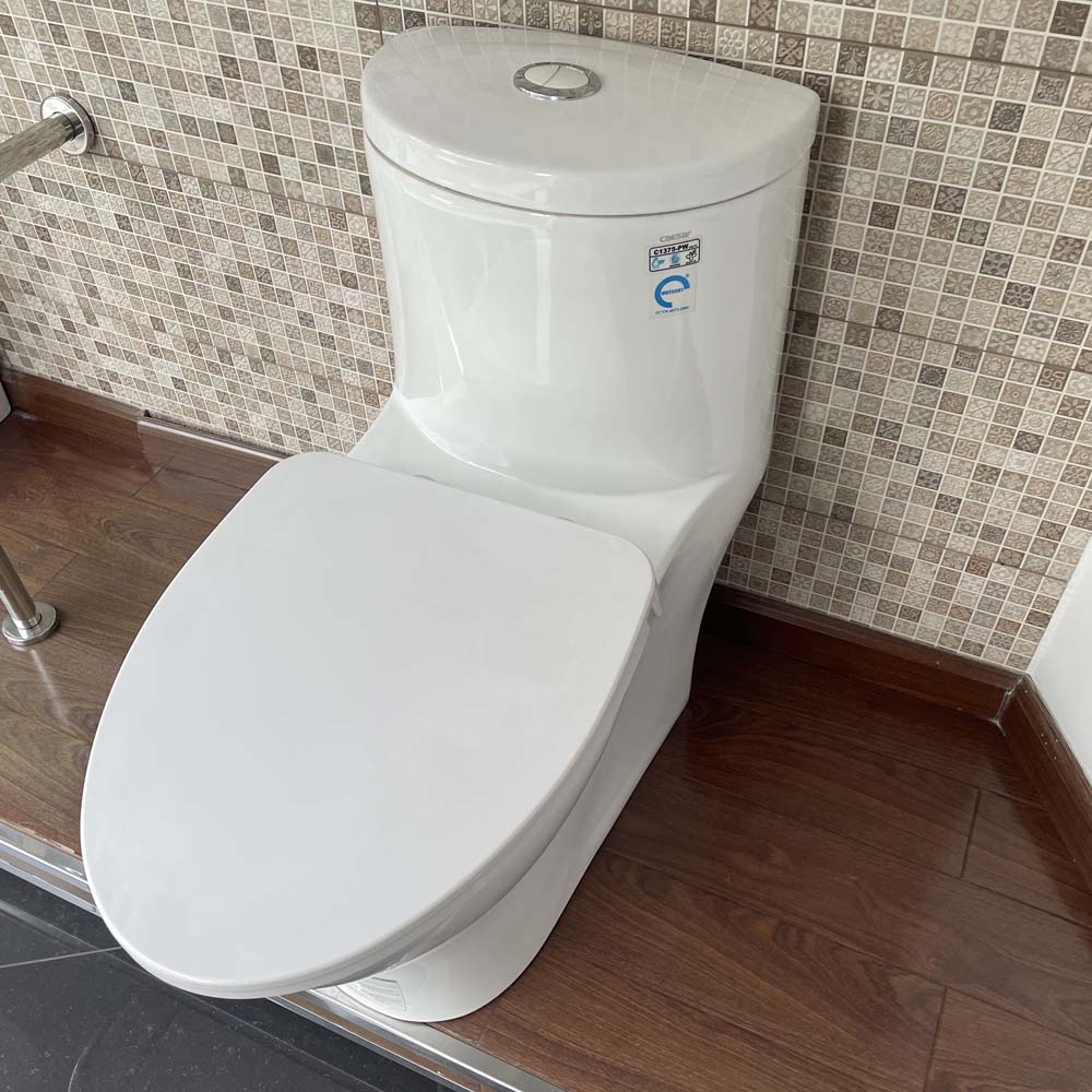 Bồn cầu 1 khối Caesar C1375 (CD1375) nắp đóng êm