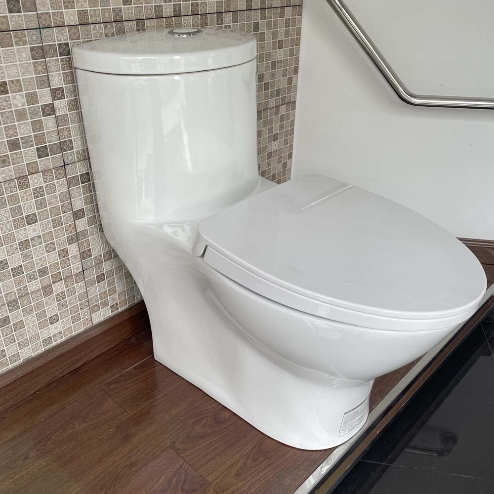 Bồn cầu 1 khối Caesar C1375 (CD1375) nắp đóng êm