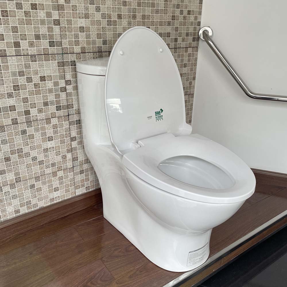 Bồn cầu 1 khối Caesar C1375 (CD1375) nắp đóng êm