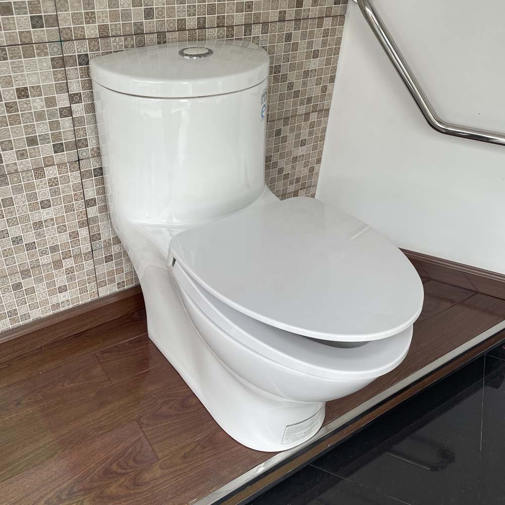 Bồn cầu 1 khối Caesar C1375 (CD1375) nắp đóng êm