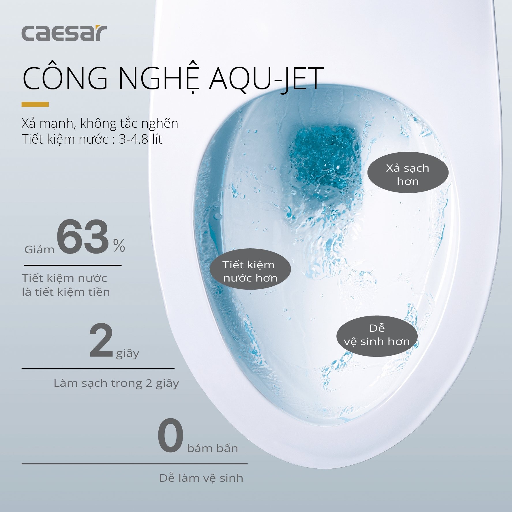 Bồn cầu 1 khối Caesar C1395 (CD1395) nắp đóng êm