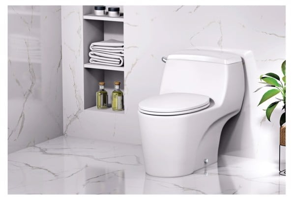 Bồn cầu 1 khối nắp rửa cơ Caesar C1353F + TAF060 (C1353+TAF060)