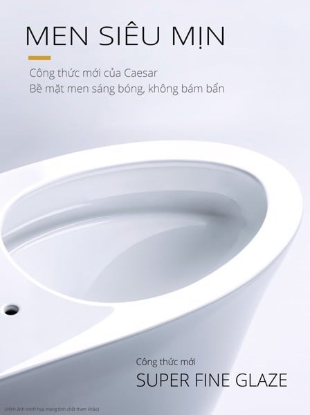 Bồn cầu 1 khối nắp rửa cơ Caesar C1353F + TAF060 (C1353+TAF060)