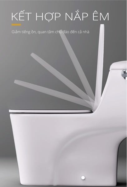 Bồn cầu 1 khối nắp rửa cơ Caesar C1353F + TAF060 (C1353+TAF060)