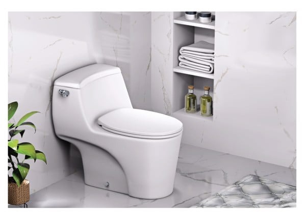 Bồn cầu 1 khối nắp rửa cơ Caesar C1353F + TAF060 (C1353+TAF060)