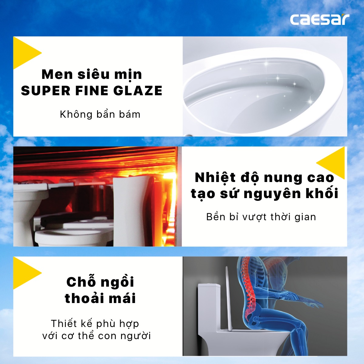 Bồn cầu 1 khối nắp rửa cơ Caesar C1391F + TAF060 (C1391 + TAF060)