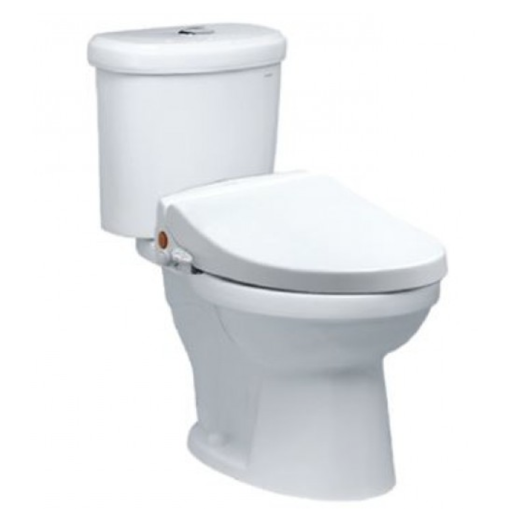 Bồn cầu 2 khối nắp rửa cơ Caesar CD1338+TAF050