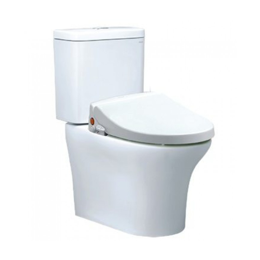 Bồn cầu 2 khối nắp rửa cơ Caesar CD1341+TAF050