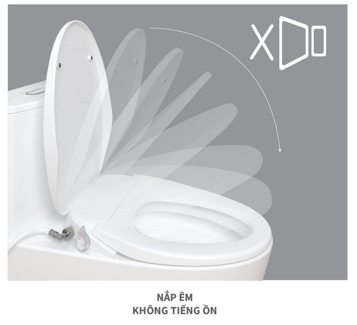 Bồn cầu 1 khối nắp rửa cơ Caesar C1375F + TAF060 (CD1375+TAF060)