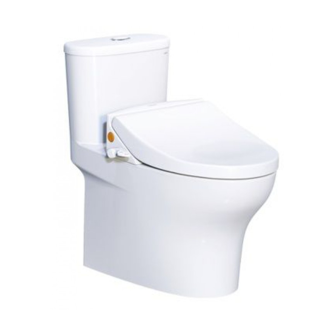 Bồn cầu 1 khối nắp rửa cơ Caesar CD1394+TAF050