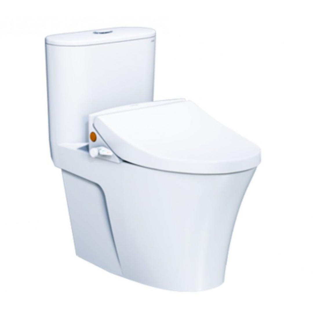 Bồn cầu 1 khối nắp rửa cơ Caesar CD1395+TAF050