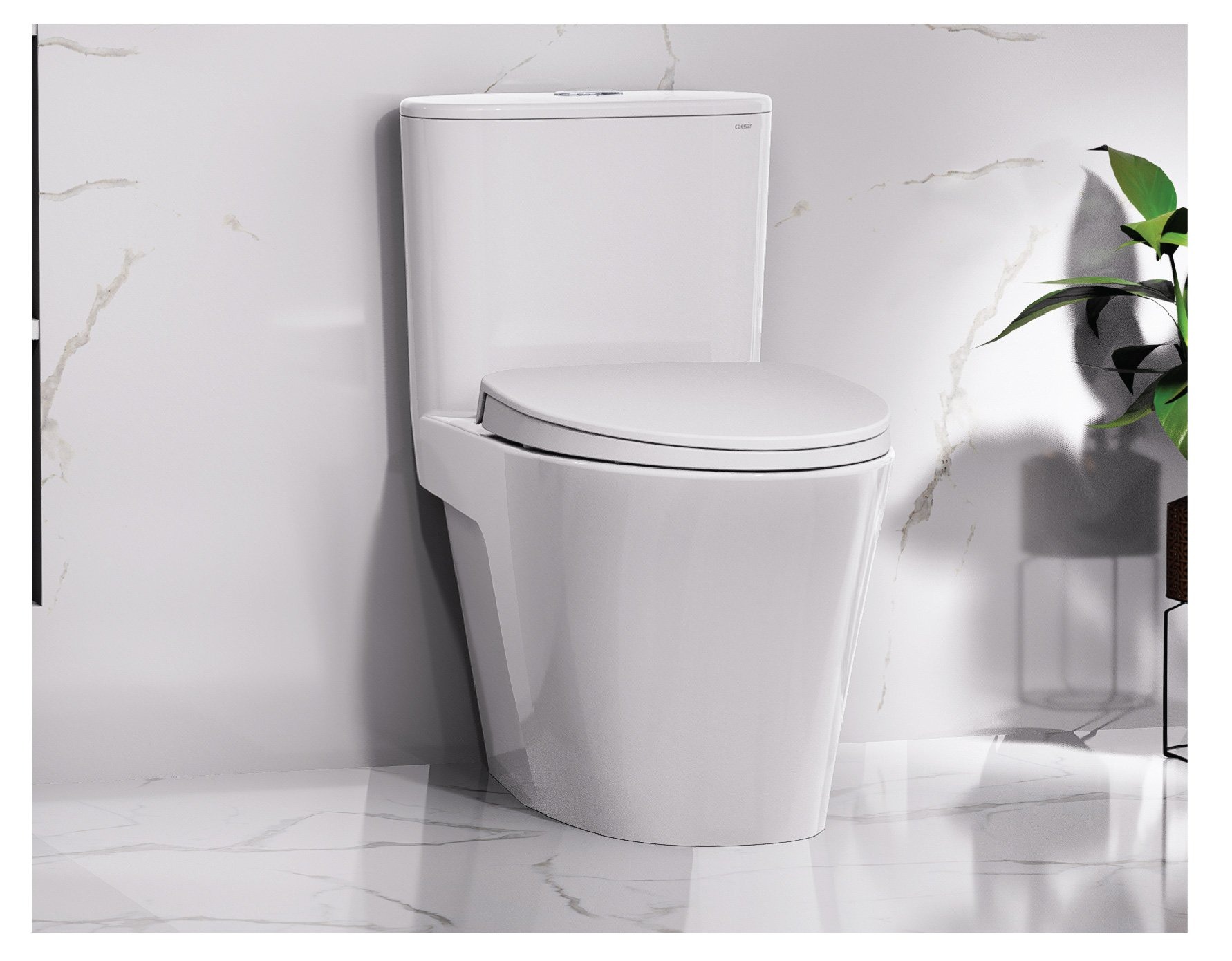 Bồn cầu 1 khối nắp rửa cơ Caesar C1395F + TAF060 (CD1395+TAF060)