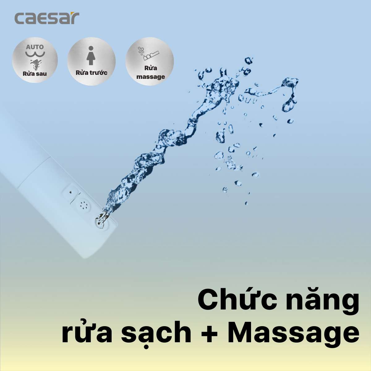 Bồn cầu điện tử thông minh Caesar CA1380H