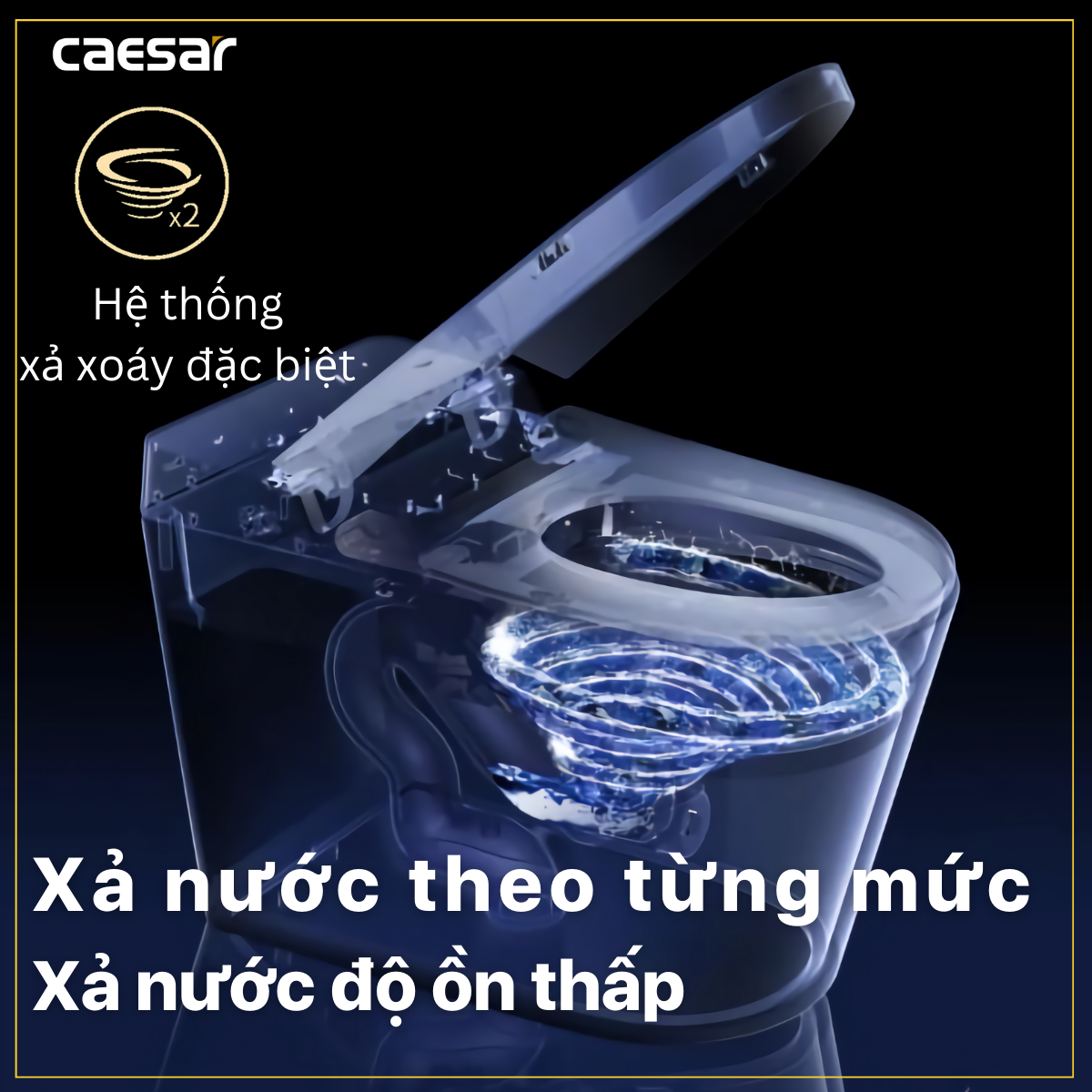 Bồn cầu điện tử thông minh Caesar CA1389H