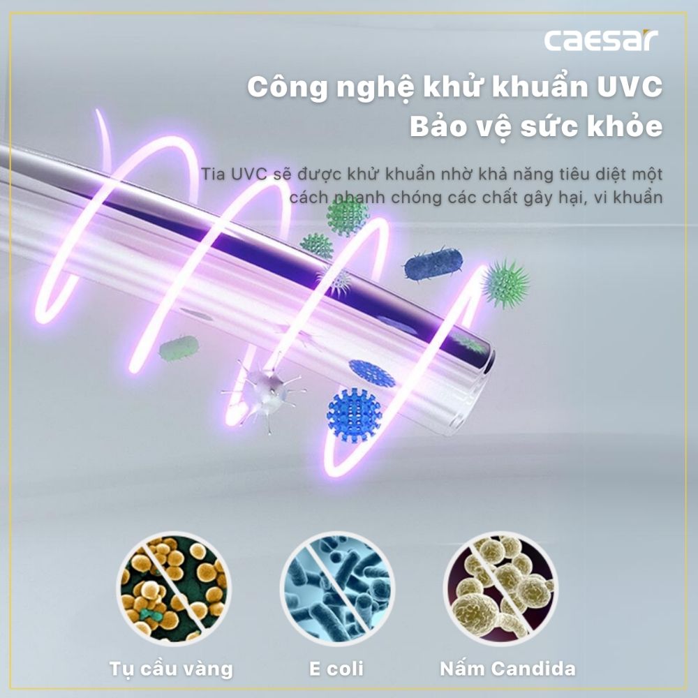 Bồn cầu 2 khối nắp điện tử Caesar CD1342 + TAF512H