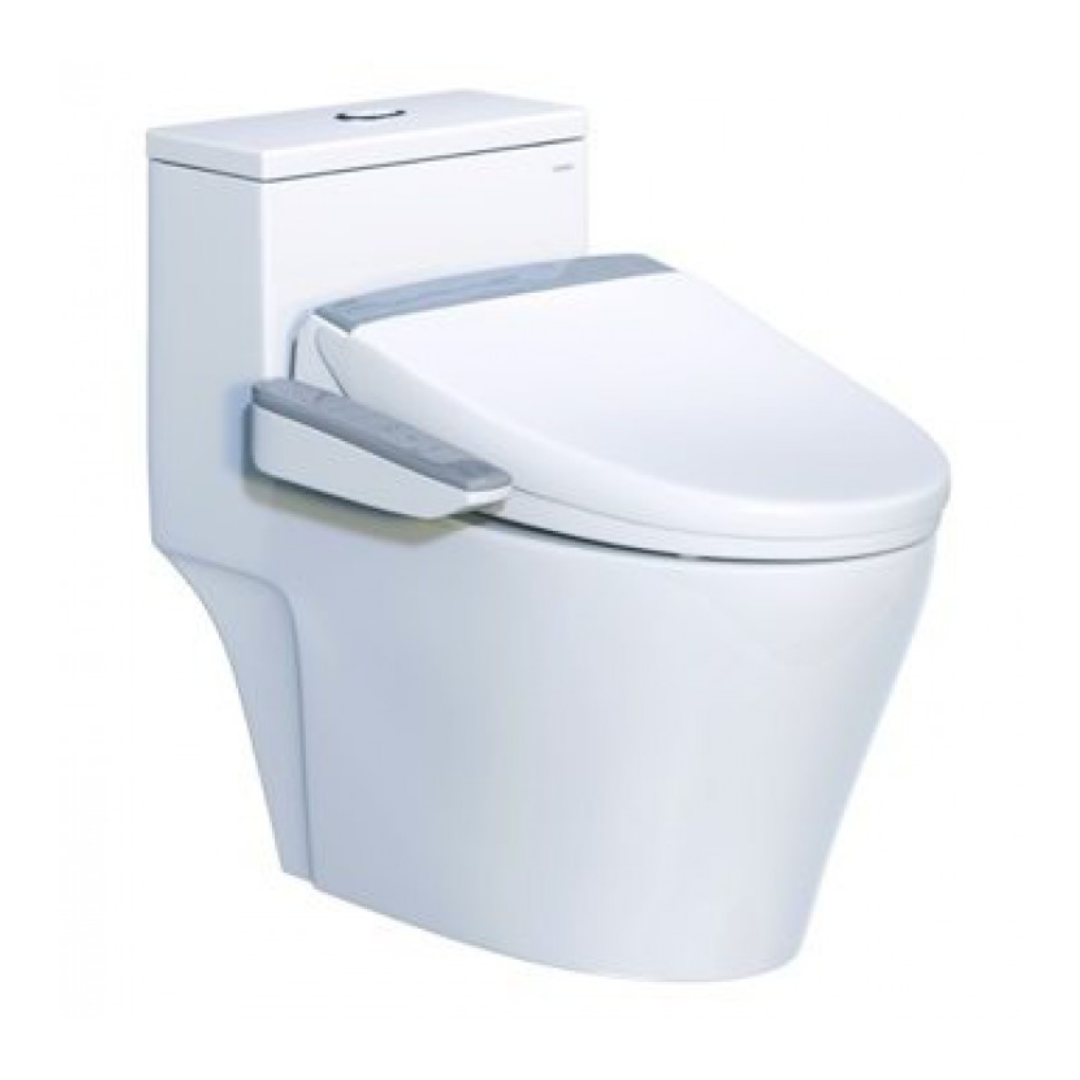 Bồn cầu 1 khối nắp điện tử Caesar CD1356+TAF200H