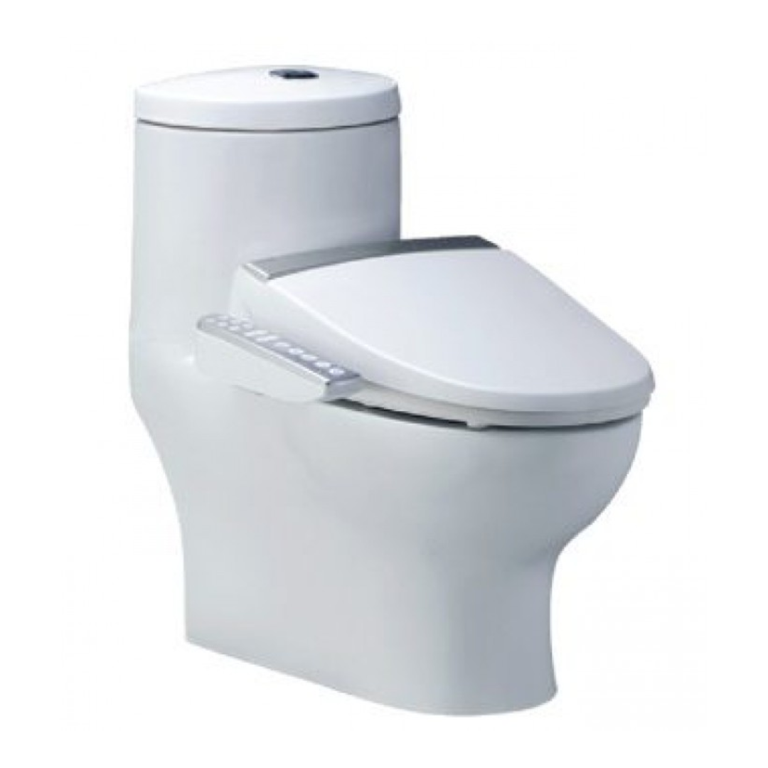 Bồn cầu 1 khối nắp điện tử Caesar CD1375+TAF200H