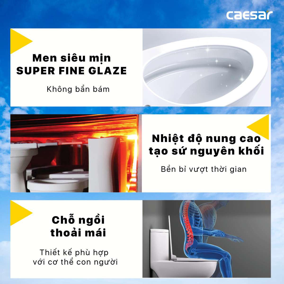 Bồn cầu 1 khối nắp điện tử Caesar C1375F + TAF400H (CD1375+TAF400H)