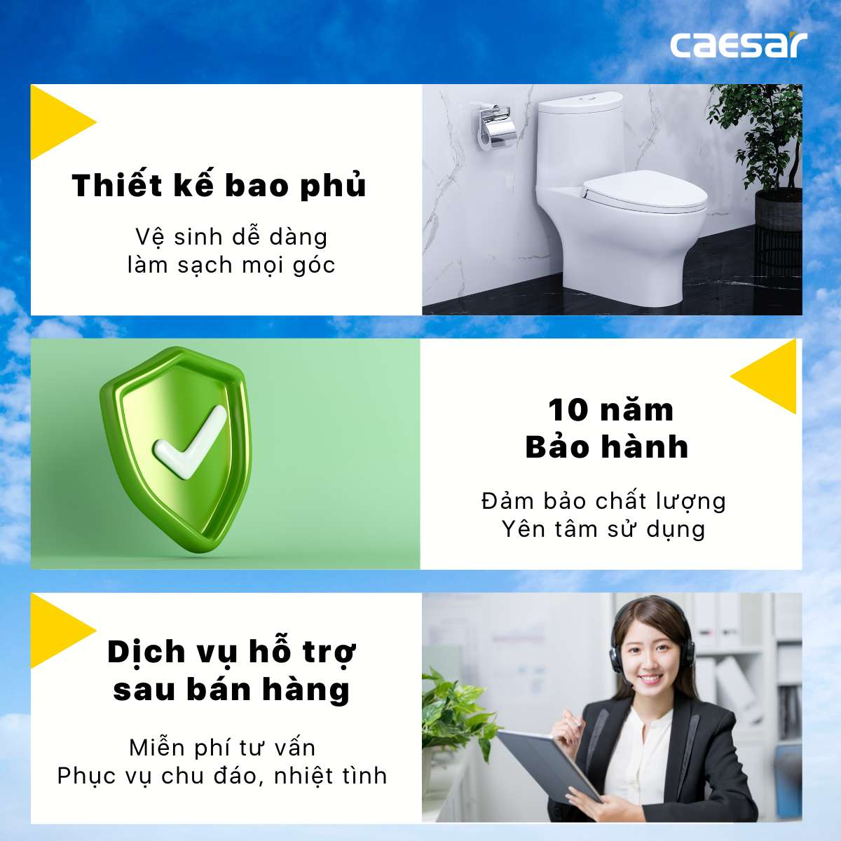 Bồn cầu 1 khối nắp điện tử Caesar C1375F + TAF400H (CD1375+TAF400H)