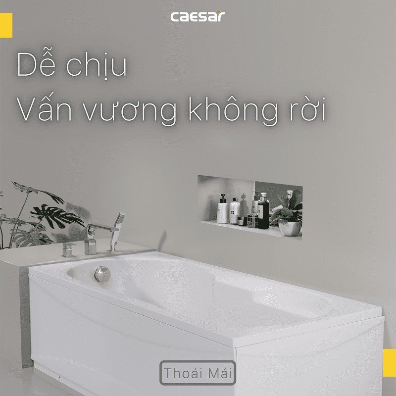 Bồn tắm chân yếm 1m7 Caesar AT0370L(R)