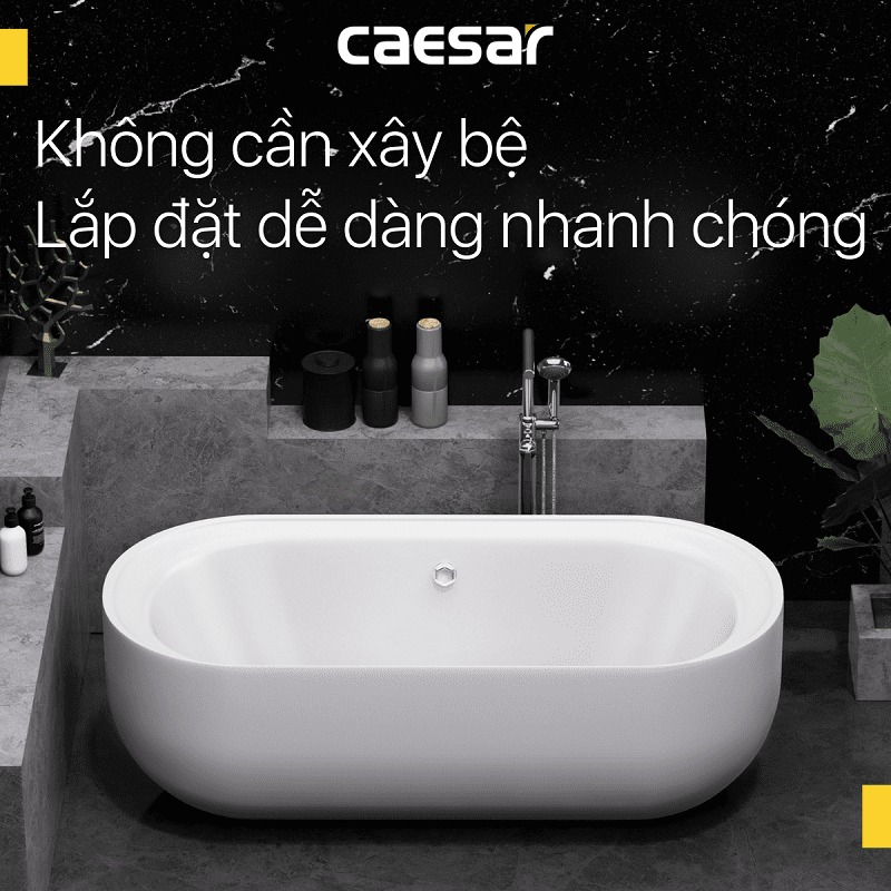 Bồn tắm chân yếm 1m7 Caesar AT0770