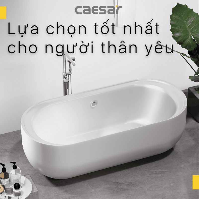 Bồn tắm chân yếm 1m7 Caesar AT0770
