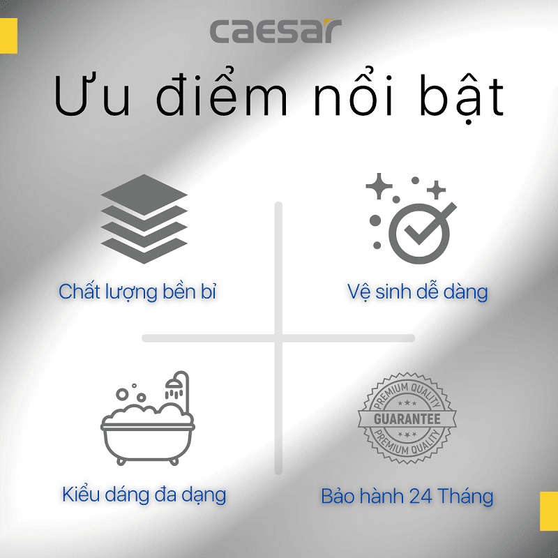 Bồn tắm lập thể 1m4 Caesar AT0950