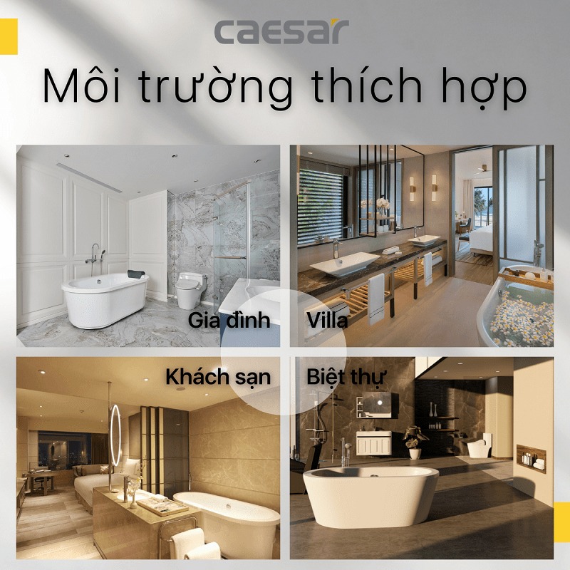 Bồn tắm lập thể 1m4 Caesar AT0950
