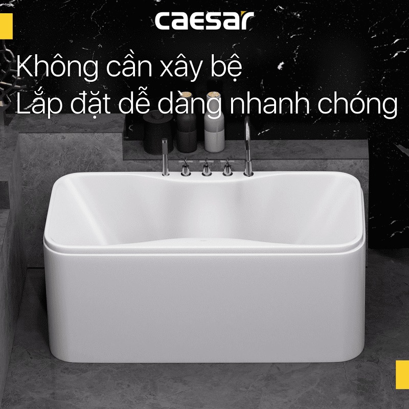 Bồn tắm lập thể 1m4 Caesar AT0950