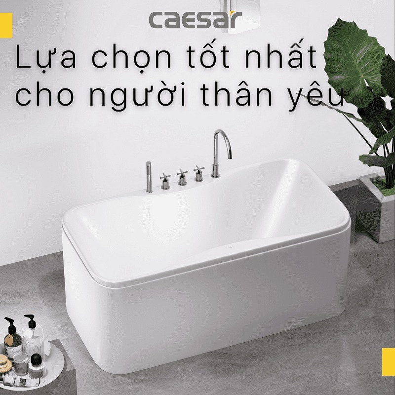 Bồn tắm lập thể 1m4 Caesar AT0950