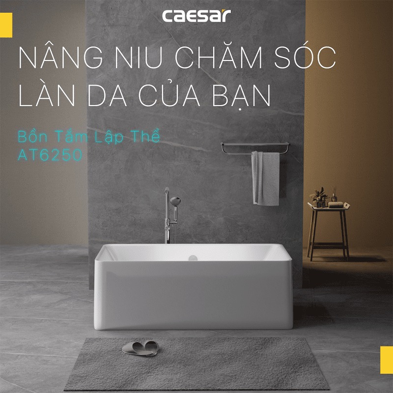 Bồn tắm chân yếm 1m5 Caesar AT6250